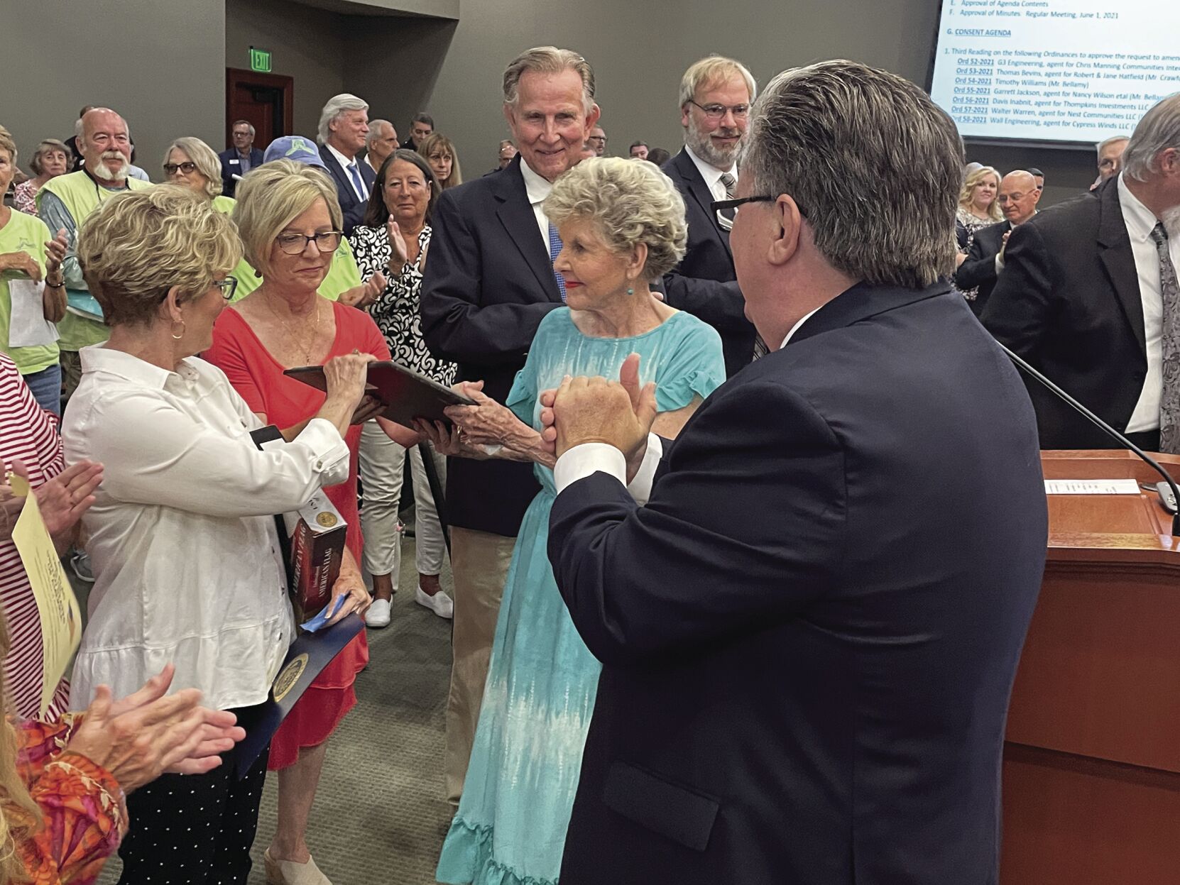 Lois Eargle recognized one last time